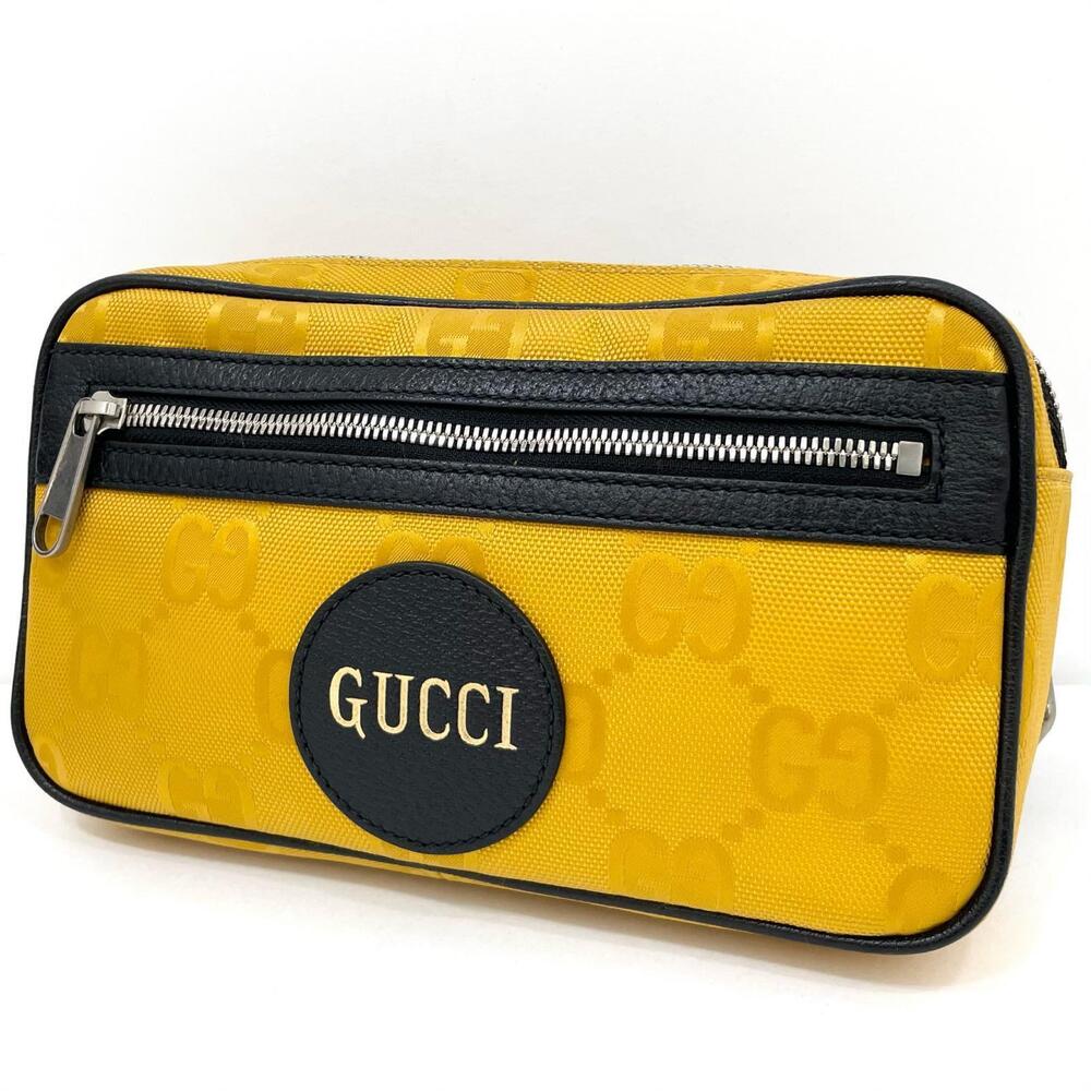 Gucci Off the Grid Body Bag Waist Pouch Clutch Yellow
